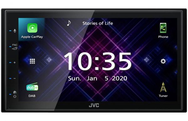 JVC KW-M565DBT - 2-DIN Monitor mit Bluetooth, DAB+, Apple CarPlay, Android-Auto