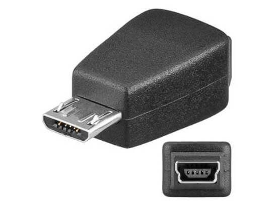 Adapter Mini-USB Buchse auf Micro-USB Stecker - 93983