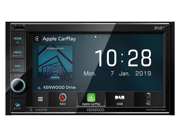 Kenwood DNR4190DABS - 2-DIN Navigation ohne Laufwerk mit Apple CarPlay, DAB+