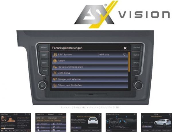 2-DIN Navigation ESX Vision mit DAB+ Volkswagen Golf 7