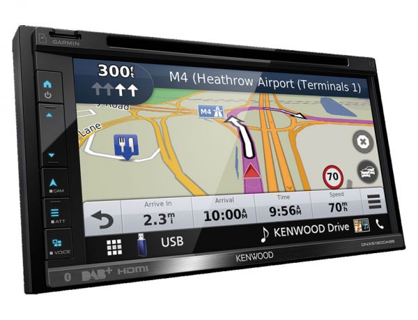 Kenwood DNX5190DABS - 2-DIN Navigation mit Apple CarPlay, Android-Auto, DAB+